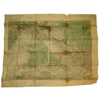 Panovec-Karte mit HQ-Markierungen K.u.K. Espenlaub militaria